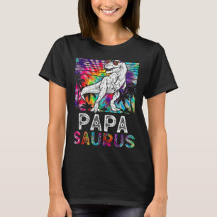 T-shirt Papasaurus Dinosaure Papa Saurus Famille Équipée T