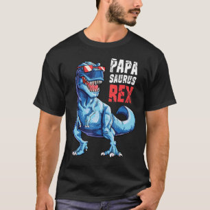 T-shirt Papasaurus Rex Dinosaur Papa Saurus Famille du pèr