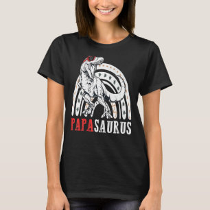 T-shirt Papasaurus Rex Rainbow Papa Saurus Family Matchine