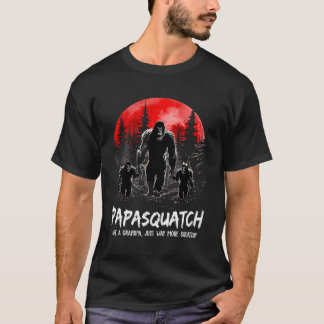 T-shirt Papasquatch Comme Un Grand-Père Juste Beaucoup Plu