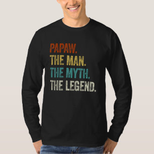 T-shirt Papaw Homme La Légende Le Mythe Rétro Papa