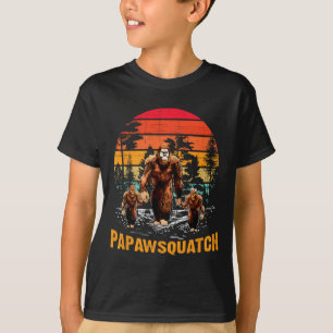 T-shirt Papaw Squatch Drôle Bigfoot Papa Sasquatch Yeti Ré