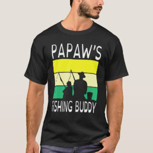 T-shirt Papaw's ami de pêche jour heureux grand-père père