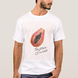 T-shirt Papaye ; Amer et Sucré