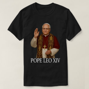 T-shirt Pape Léon XIV Chicago Cardinal Robert Prevost Vint