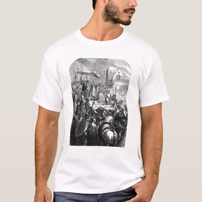 T-shirt Pape Urban II prêchant la première croisade (Devant)