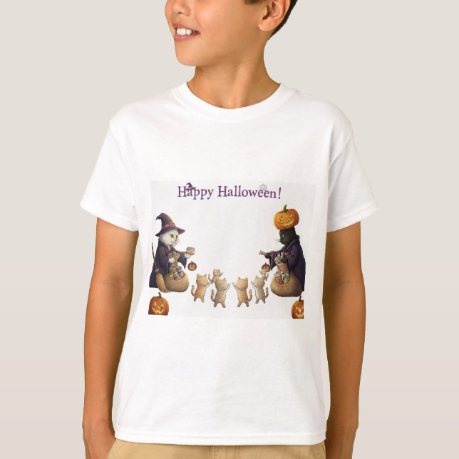 T-shirt Paper&pukku happy halloween! (Devant)