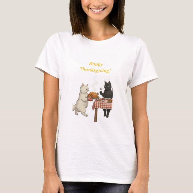 T-shirt Paper&pukku happy Thanksgiving! (Devant)