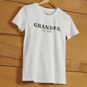 T-shirt Papi a créé une typographie noire audacieuse