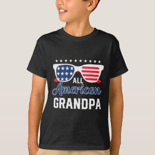 T-shirt Papi américain lunettes de soleil pour hommes 4 ju