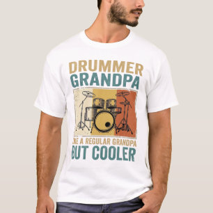 T-shirt Papi batteur comme un grand-père normal mais plus