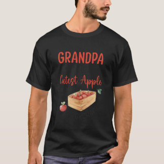 T-shirt Papi Du Plus Mignon Pomme Du Verger Pomme P