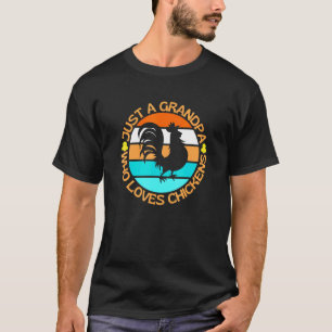 T-shirt Papi homme amateur de poulet élevage de poulets ch