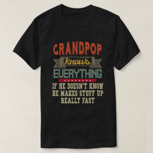 T-shirt Papi sait tout Cadeau drôle de grand-père