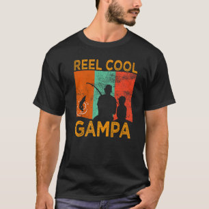 T-shirt Papi Super Cool Grand-père Pêche Papa Vintage Gran