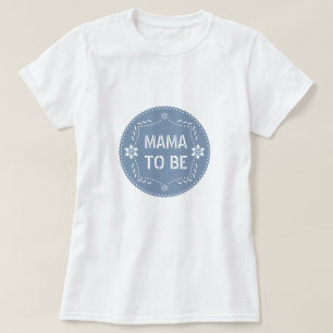 T-shirt Papier bleu foncé picado maman pour être bébé garç