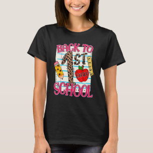 T-shirt Papier de cahier de 1re année retour à l'école