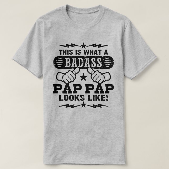 T-shirt Papier de poche Badass (Design devant)