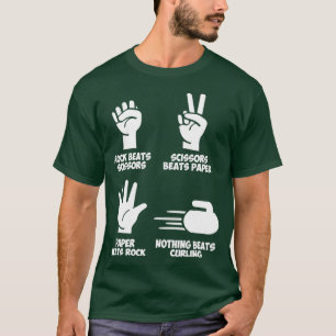 T-shirt Papier de Roche Rien Ne bat Le Curling