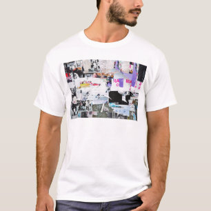 T-shirt Papier déchiré par style de Banksy de mur de