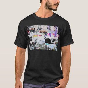 T-shirt Papier déchiré par style de Banksy de mur de