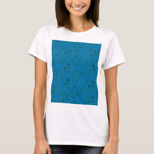 T-shirt Papier d'emballage bleu avec un motif géométrique