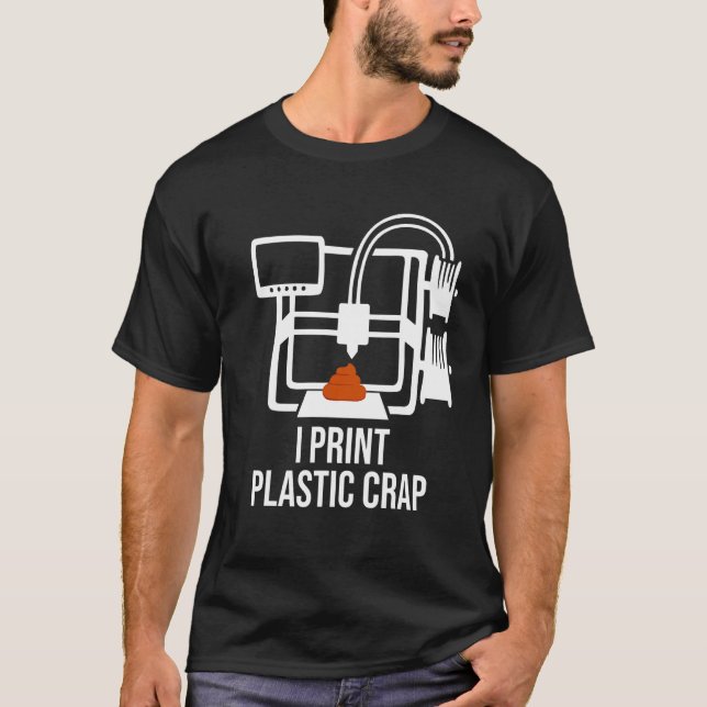 T-shirt Papier d'impression 3d en plastique Refroidissemen (Devant)