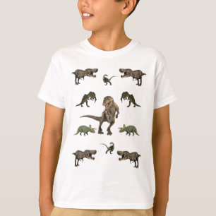 T-shirt Papier Dinosaure