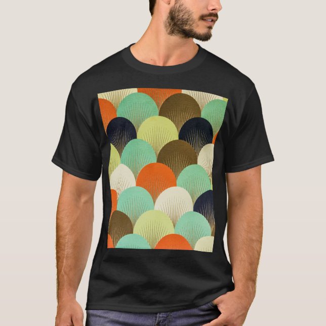 T-shirt Papier peint coloré : design artistique. (Devant)