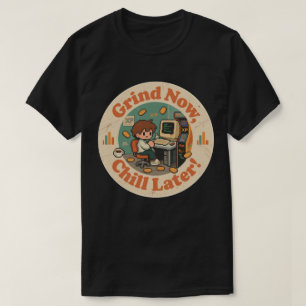 T-shirt Papier Peint de Bureau de Jeux Rétro – Du Travail