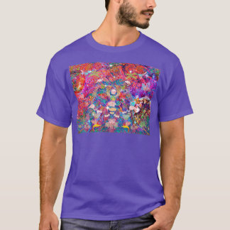 T-shirt Papier peint floral psychédélique Moody
