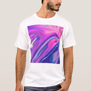 T-shirt Papier pourpre iridescendant