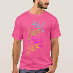 T-shirt Papier principal Origami Grues Papier japonais Pli