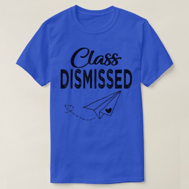 T-shirt Papier Rejeté De Classe Avion Dernier Jour De L'Éc (Design devant)