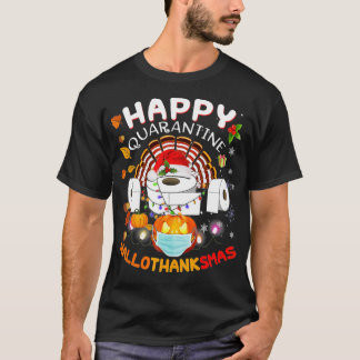 T-shirt Papier toilette Halloween Joyeux Noël Joyeux Thank