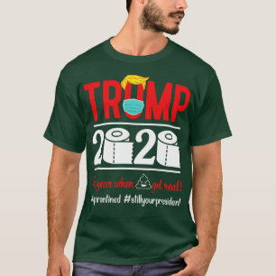 T-shirt Papier toilette Masque Visage 2020 L'Année Où Elle
