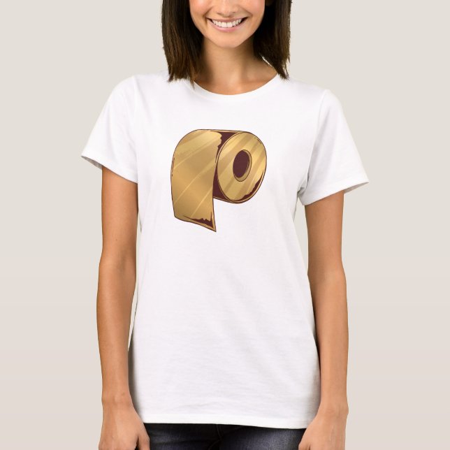 T-shirt Papier toilette or (Devant)