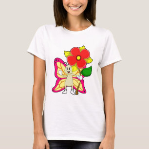 T-shirt Papillon à fleurs