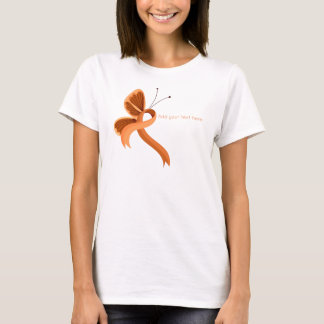 T-shirt Papillon à ruban pour la sensibilisation à