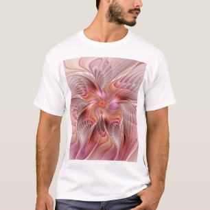 T-shirt Papillon Abstrait coloré Imaginaire Fractal Art