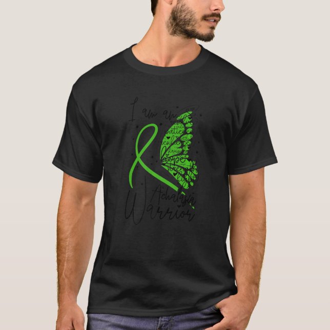 T-shirt Papillon Achalasia Guerrier, Achalasia Sensibilisa (Devant)