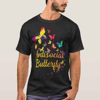 T-shirt Papillon antisocial