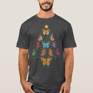 T-shirt Papillon Arbre de Noël Xmas Beaut Papillon Arbre