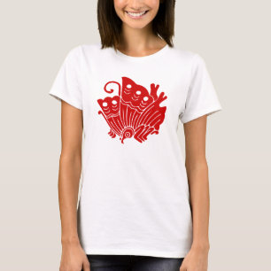 T-shirt Papillon asiatique Japonais Conception Kamon