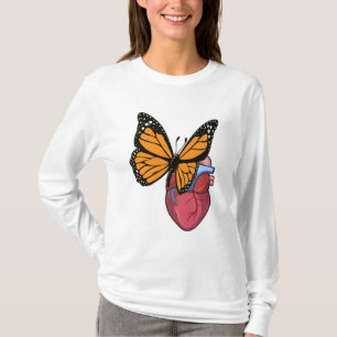 T-shirt Papillon au coeur