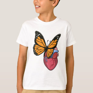 T-shirt Papillon au coeur