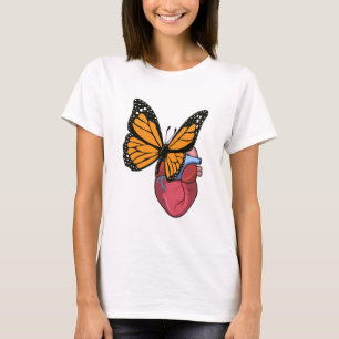 T-shirt Papillon au coeur