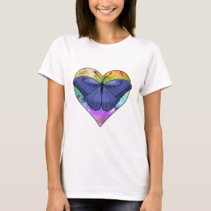T-shirt Papillon au coeur