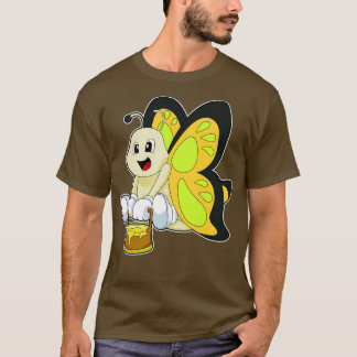 T-shirt Papillon au miel