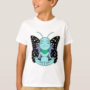 T-shirt Papillon au Yoga Stretching Legs